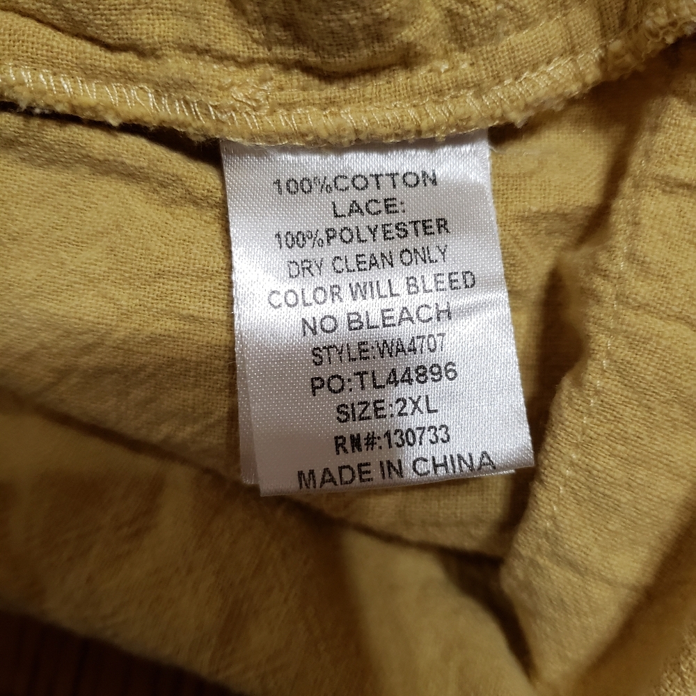 Umgee+ Yellow Flutter Sleeve Ruffled Mini Dress - Picture 4 of 5